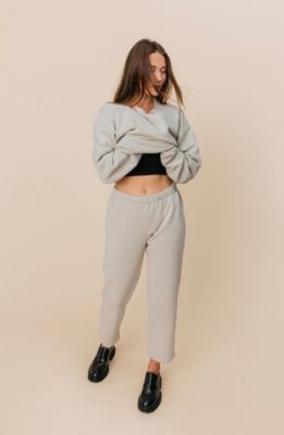 Women's Cotton Teddy Cropped Pant