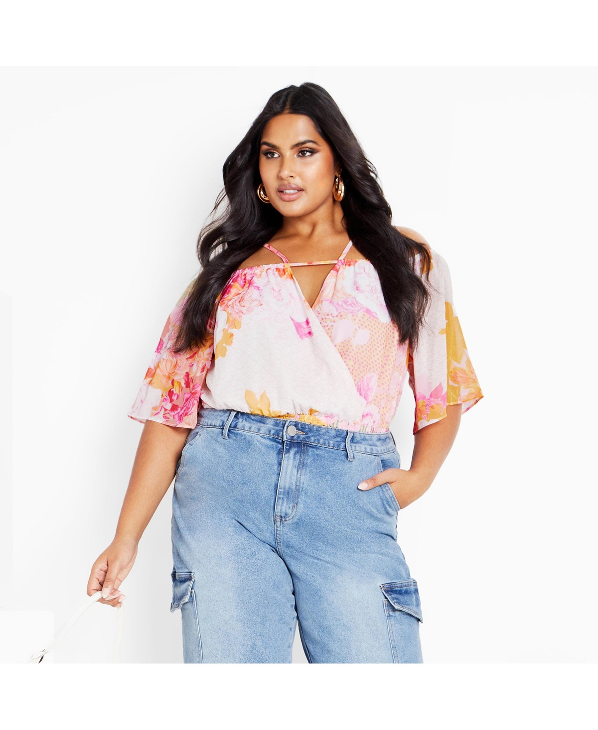 City Chic Women's Adelina Print Top