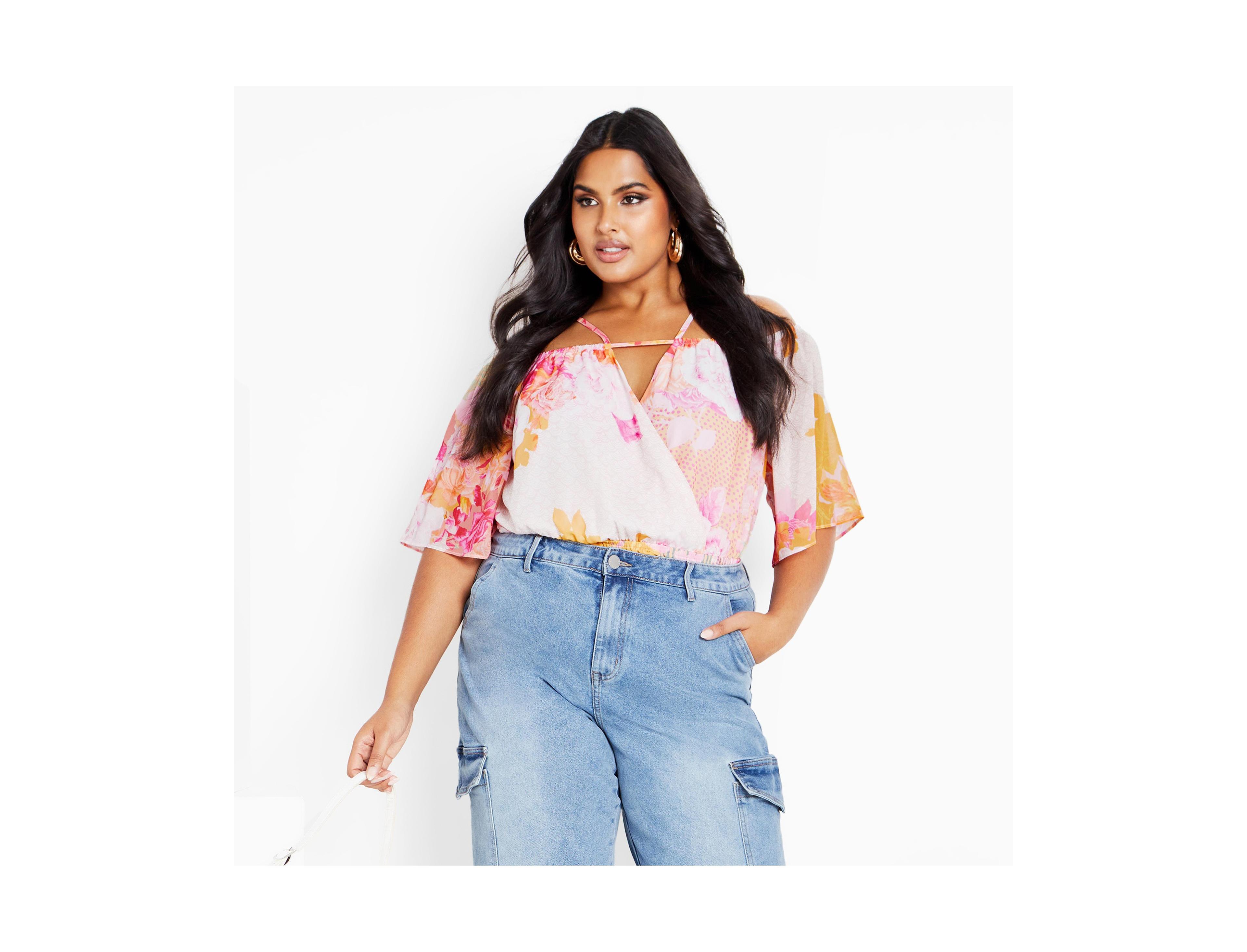 City Chic Women's Adelina Print Top