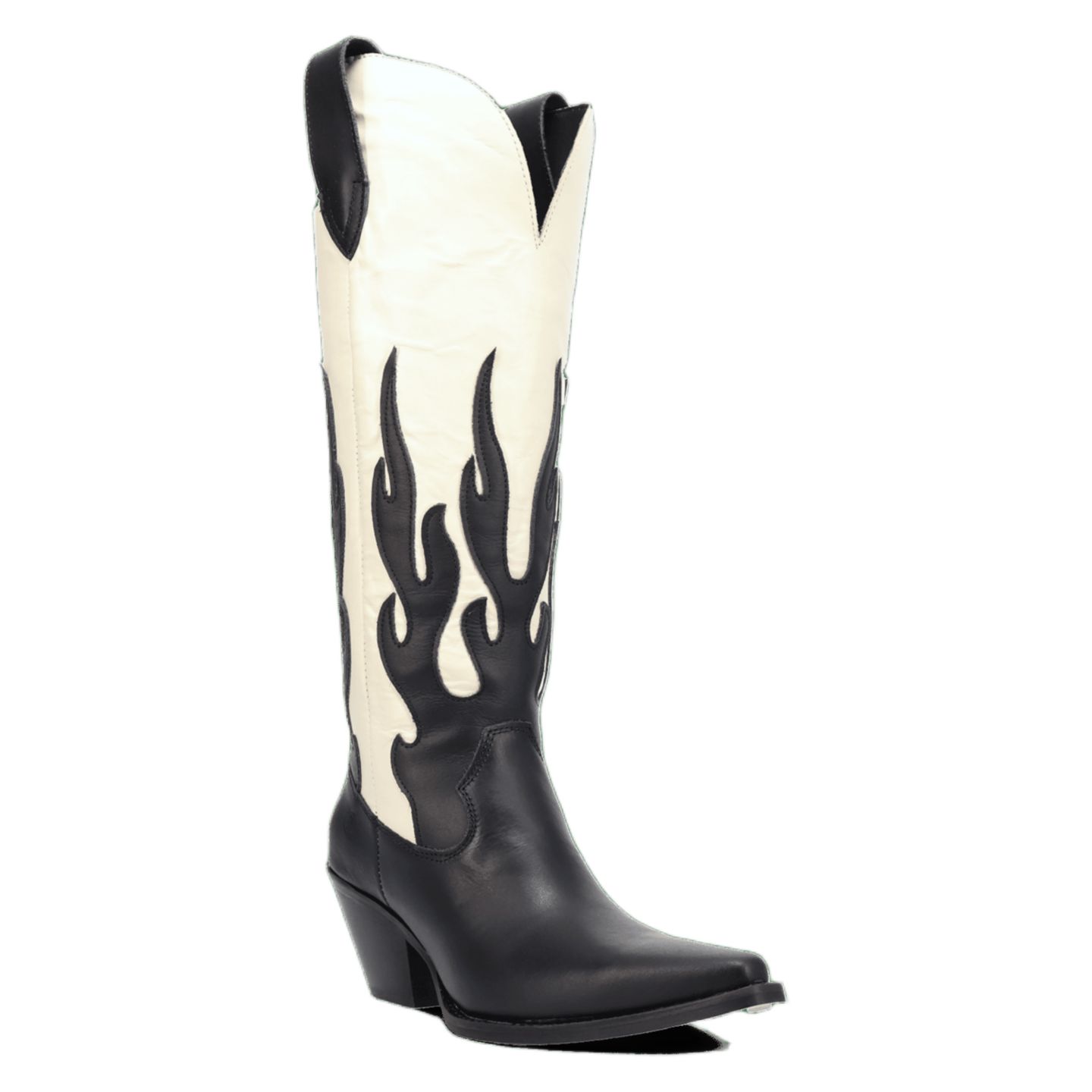 Женские ботинки Dingo Burnin' Love Leather Boot, цвет: Чёрный — фото 1