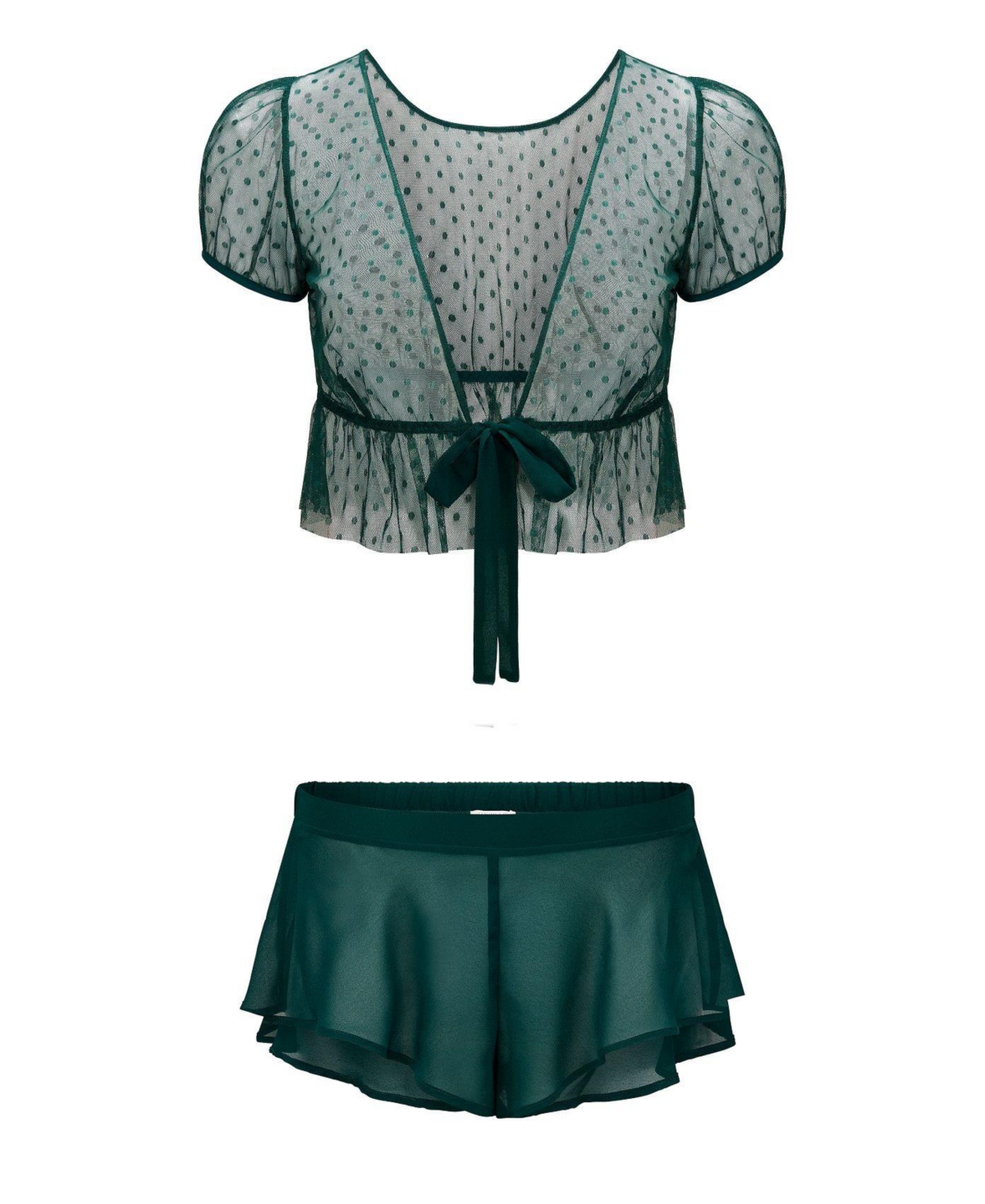 Adore Me Women's Lindie Crop Top & Shorts Set Lingerie