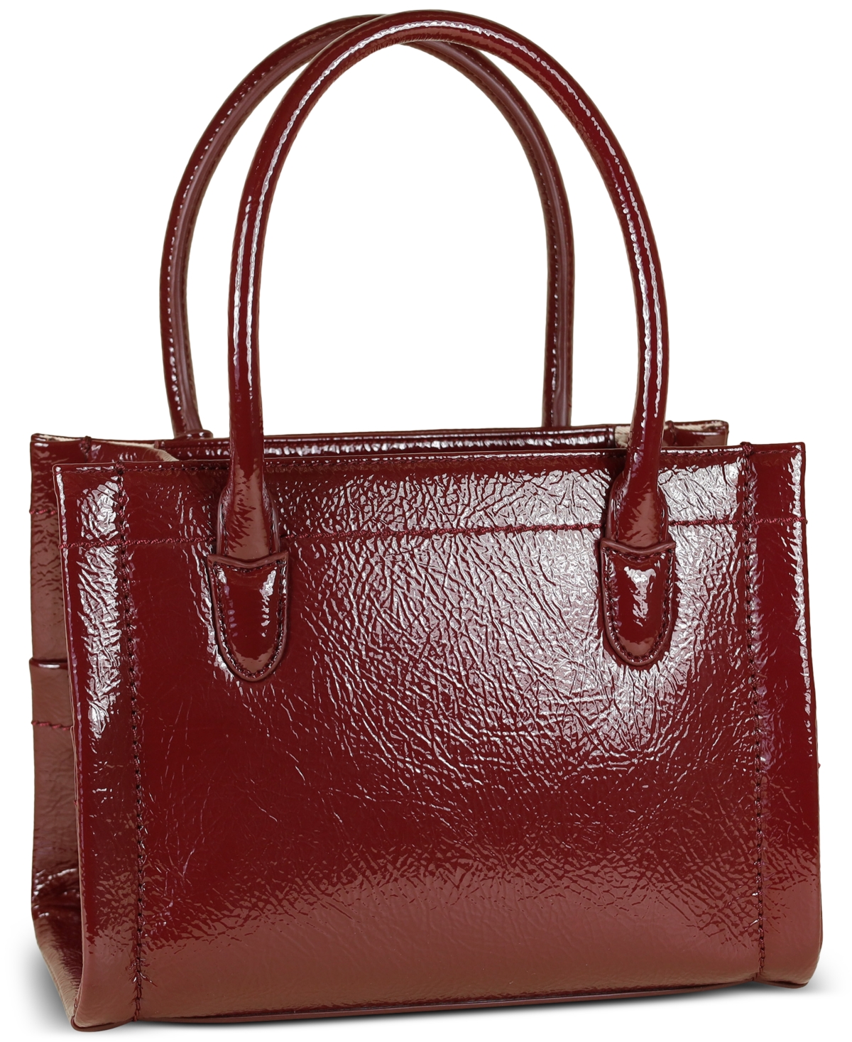 Sam Edelman Holiday Bottom Embossed Small Satchel Bag In Burgundy