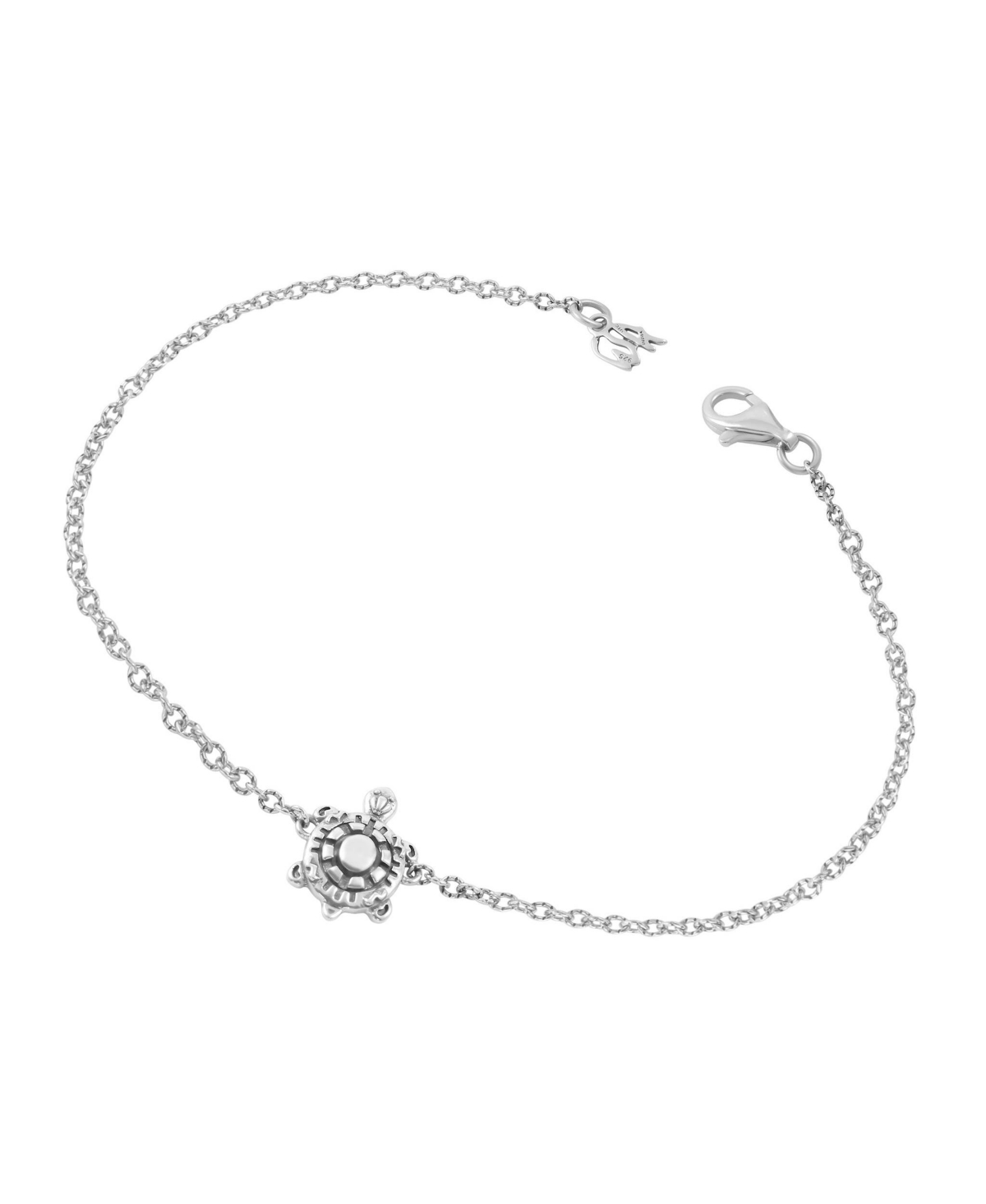 American West Jewelry Sterling Silver Turtle Anklet
