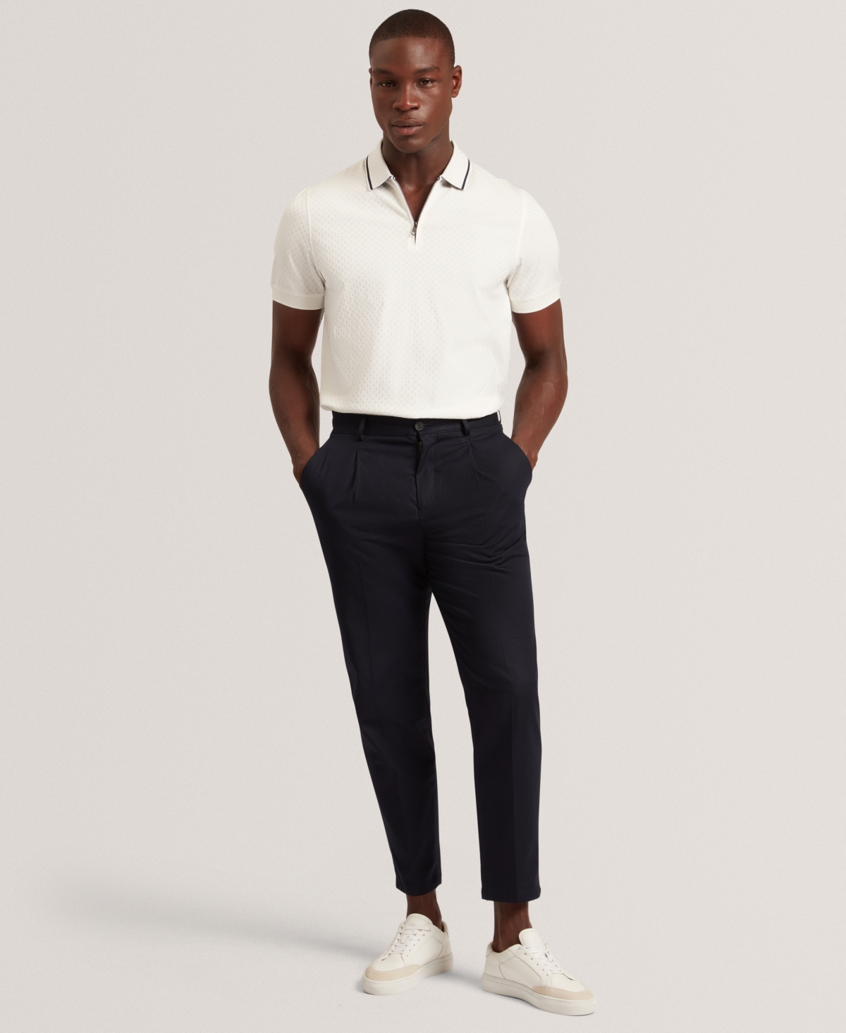 Ted Baker Men's Cophen Short-Sleeve T-Stitch Polo Shirt