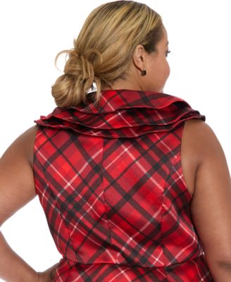 Plus Size Triple Collar Sleeveless Top