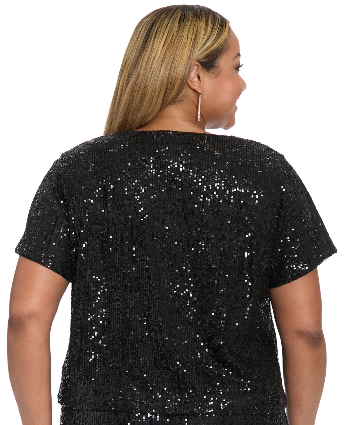 Muse Plus Cropped V-Neck Top