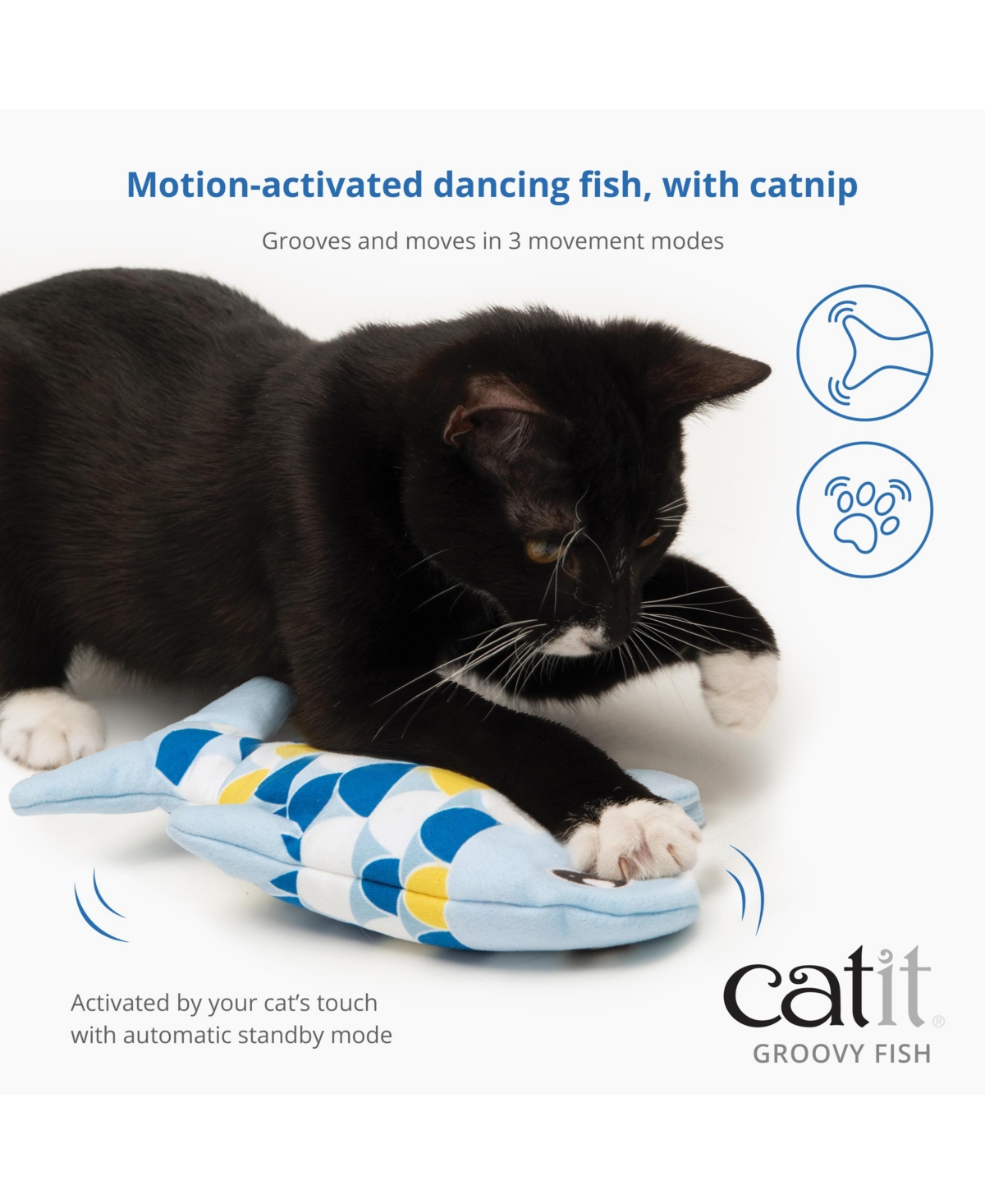 Catit Groovy Fish, Blue