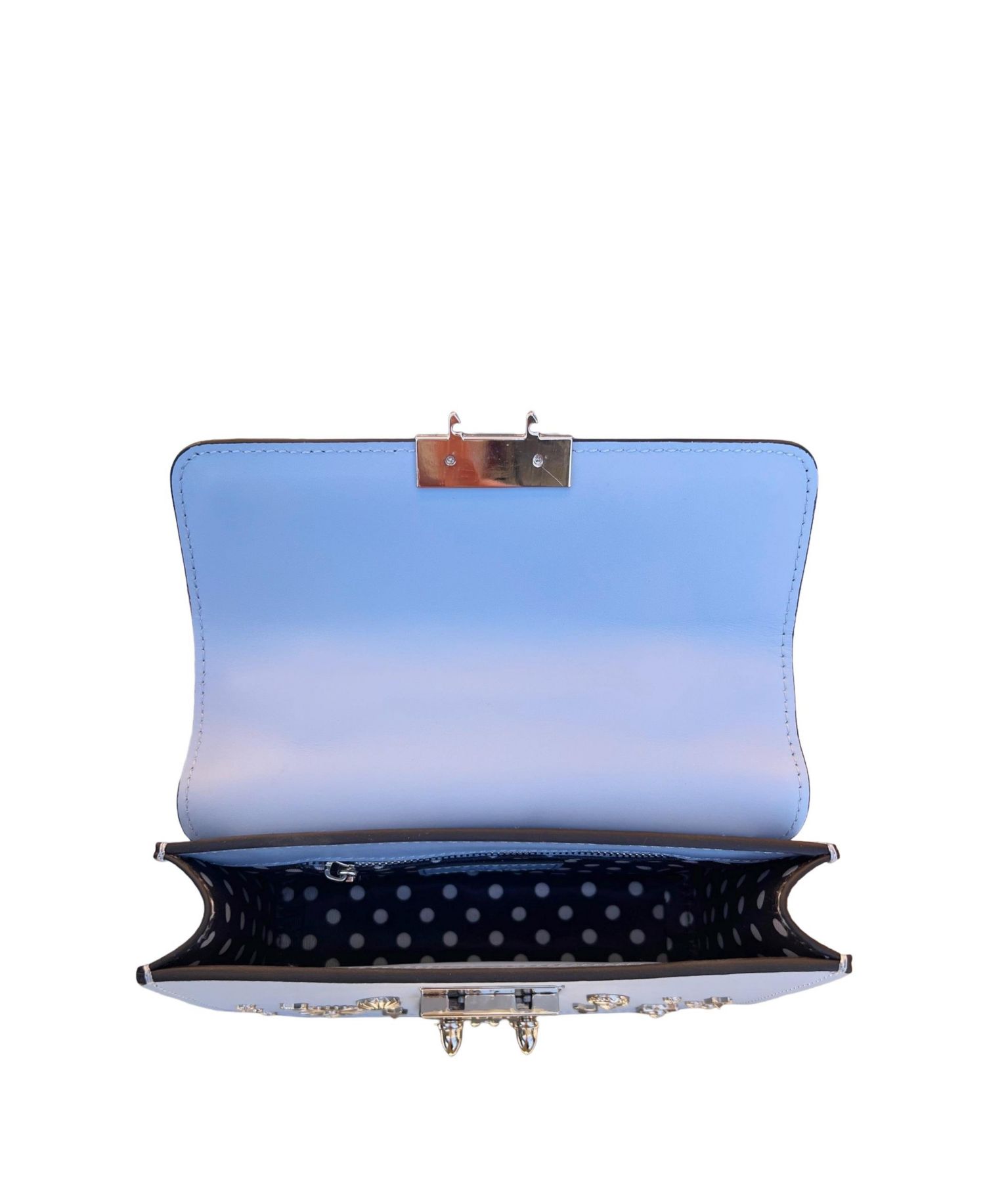 Small Leather Crossbody Bag Studded Purse Top Handle Structured Handbag
