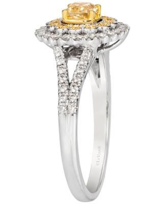 Diamond Ring (3/4 ct. t.w.) in 14k Two-Tone Vanilla and Honey Gold