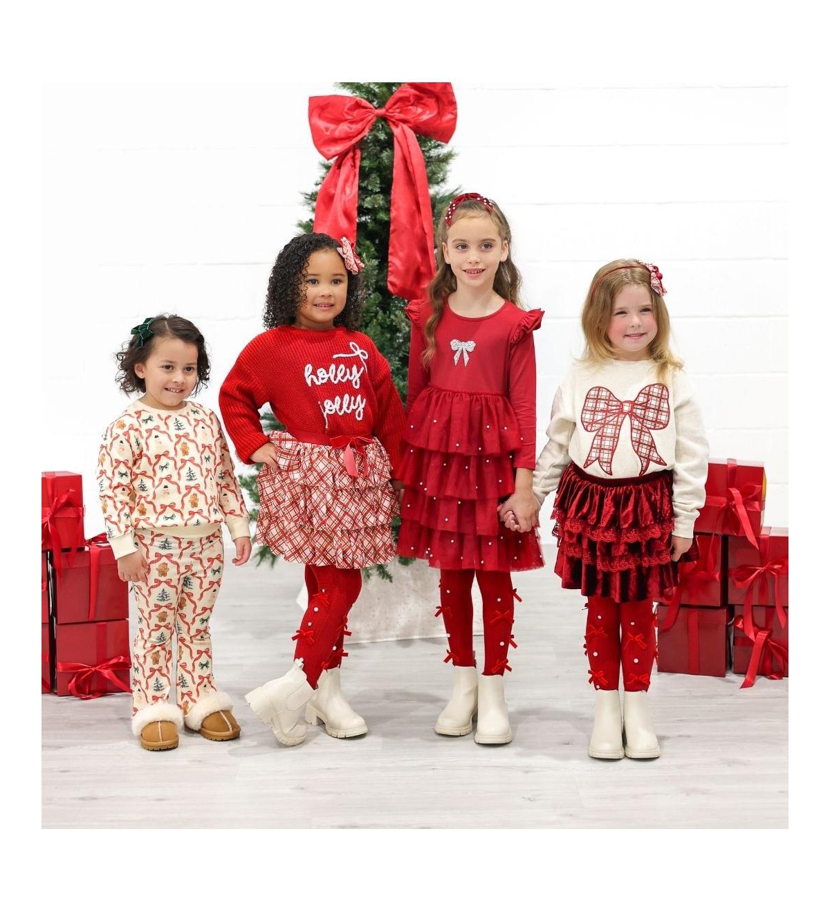 Sweet Wink Baby Girls Christmas Cutie Sweatshirt