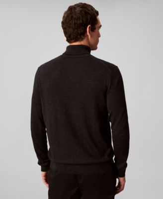 Men's Merino Wool Blend Turtleneck Sweater