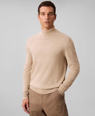 Men's Merino Wool Blend Turtleneck Sweater