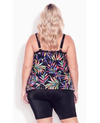 Women's Fly Away Print Tankini Top