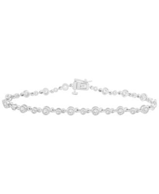 Diamond Bezel Tennis Bracelet (1 ct. t.w.) in 14k Gold or 14k White Gold