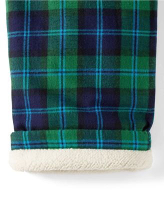 Men's High Pile Fleece Lined Flannel Pajama Pants