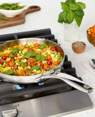 Premier Stainless Steel 3-Piece Fry Pan Set