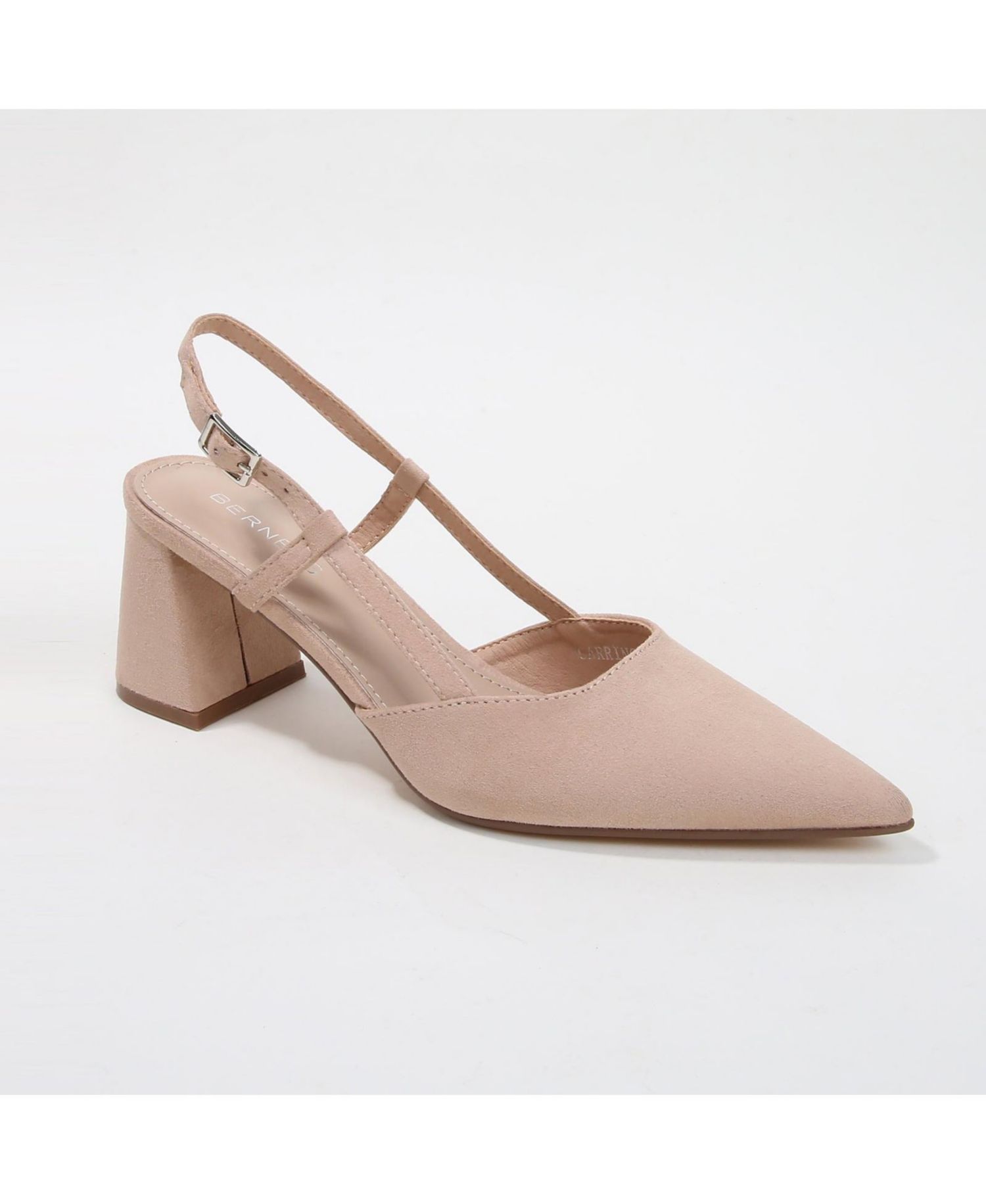 Women's Carrington Faux Suede Slingback Block Heel Pumps