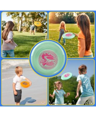 Frisbee Go 6 Pack Flying Disc, 9 Inch Lightweight Colorful Toy Set for Beginners Outdoor Game - 70g