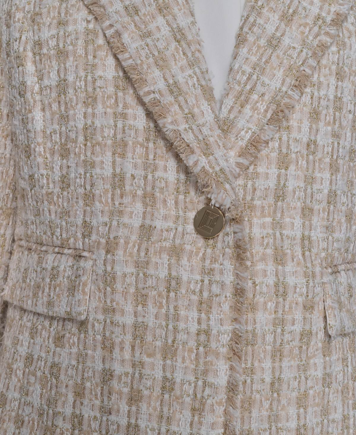 Karl Lagerfeld Women's Single Button Jacket In Multi