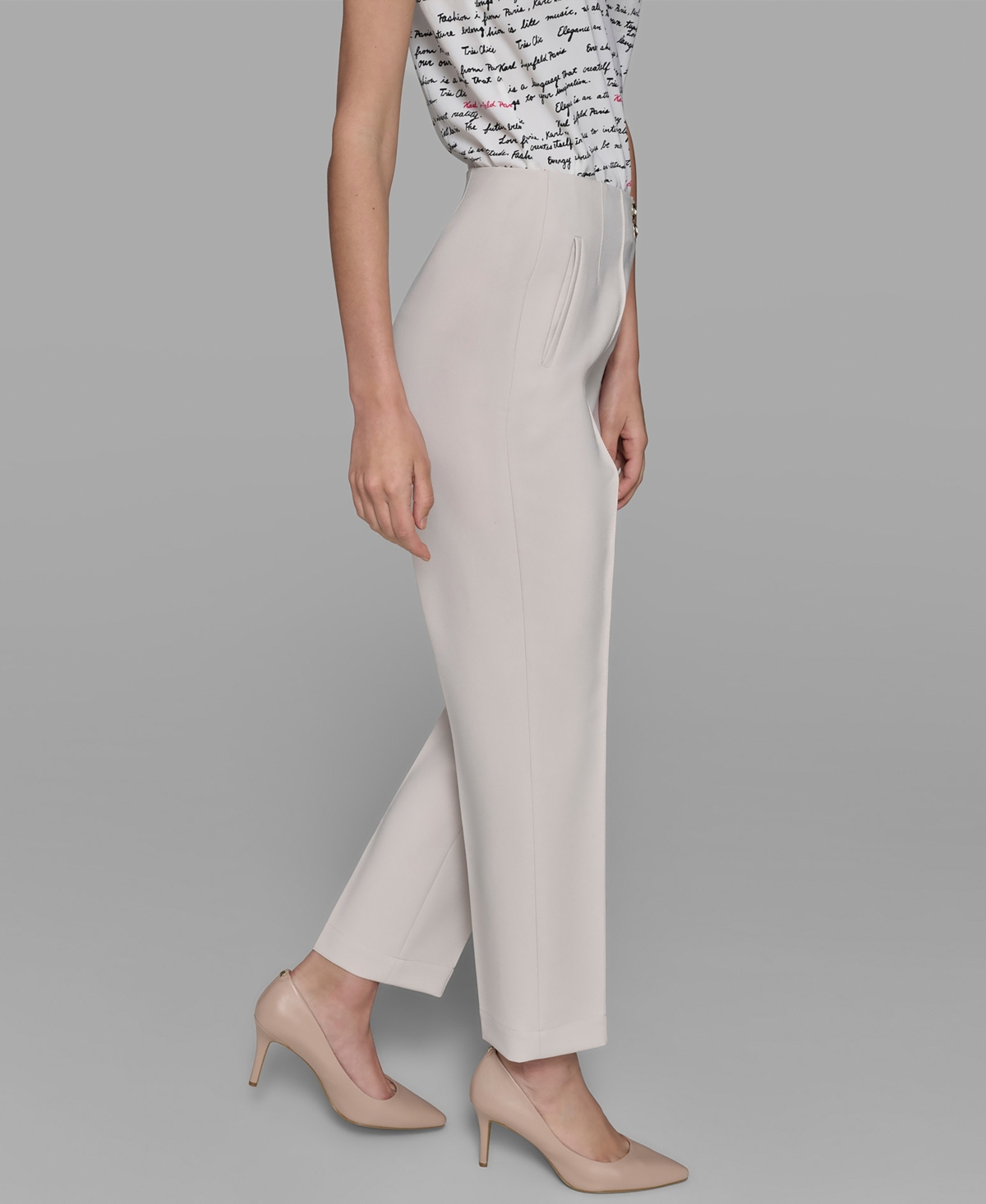 Karl Lagerfeld Paris Women's Straight-Leg Pants