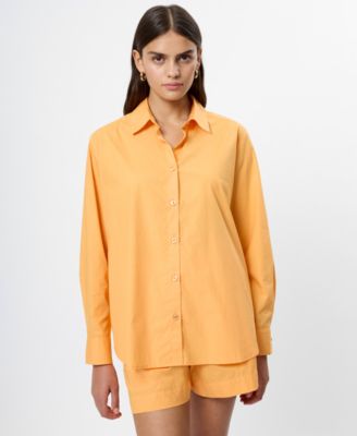 Women's Poplin Button-Down Top
