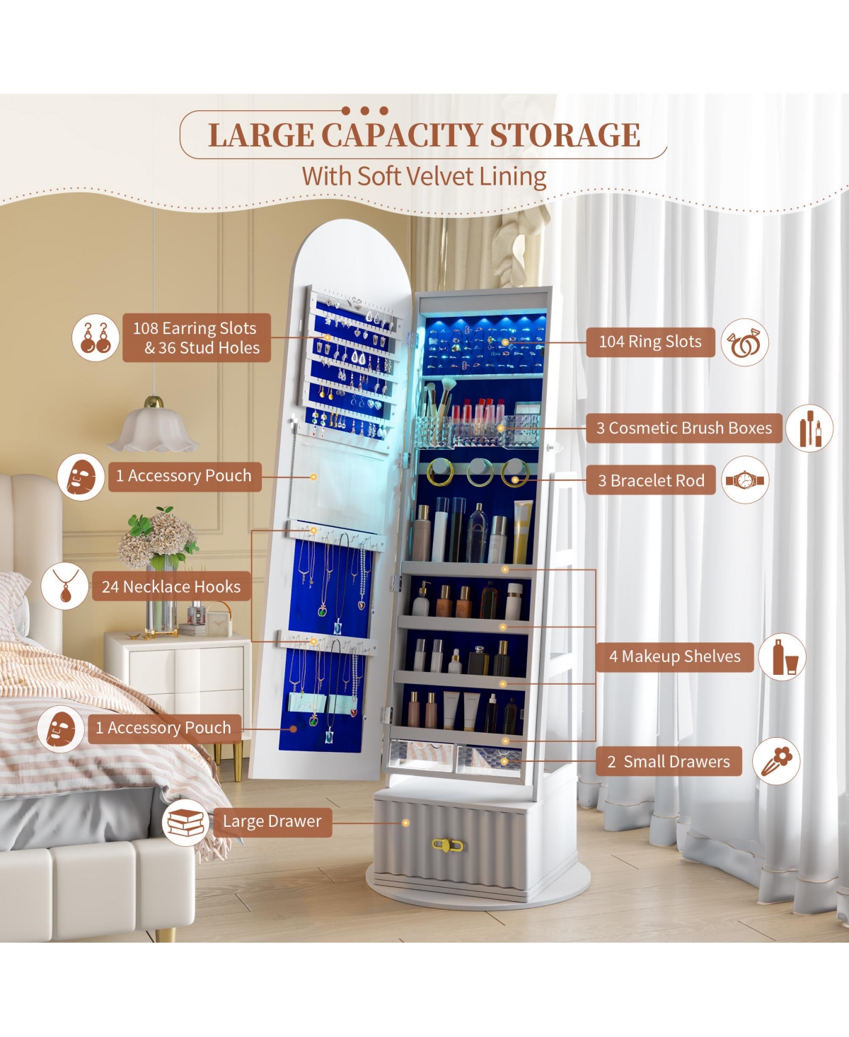 Vlsrka Led Full Length Mirror