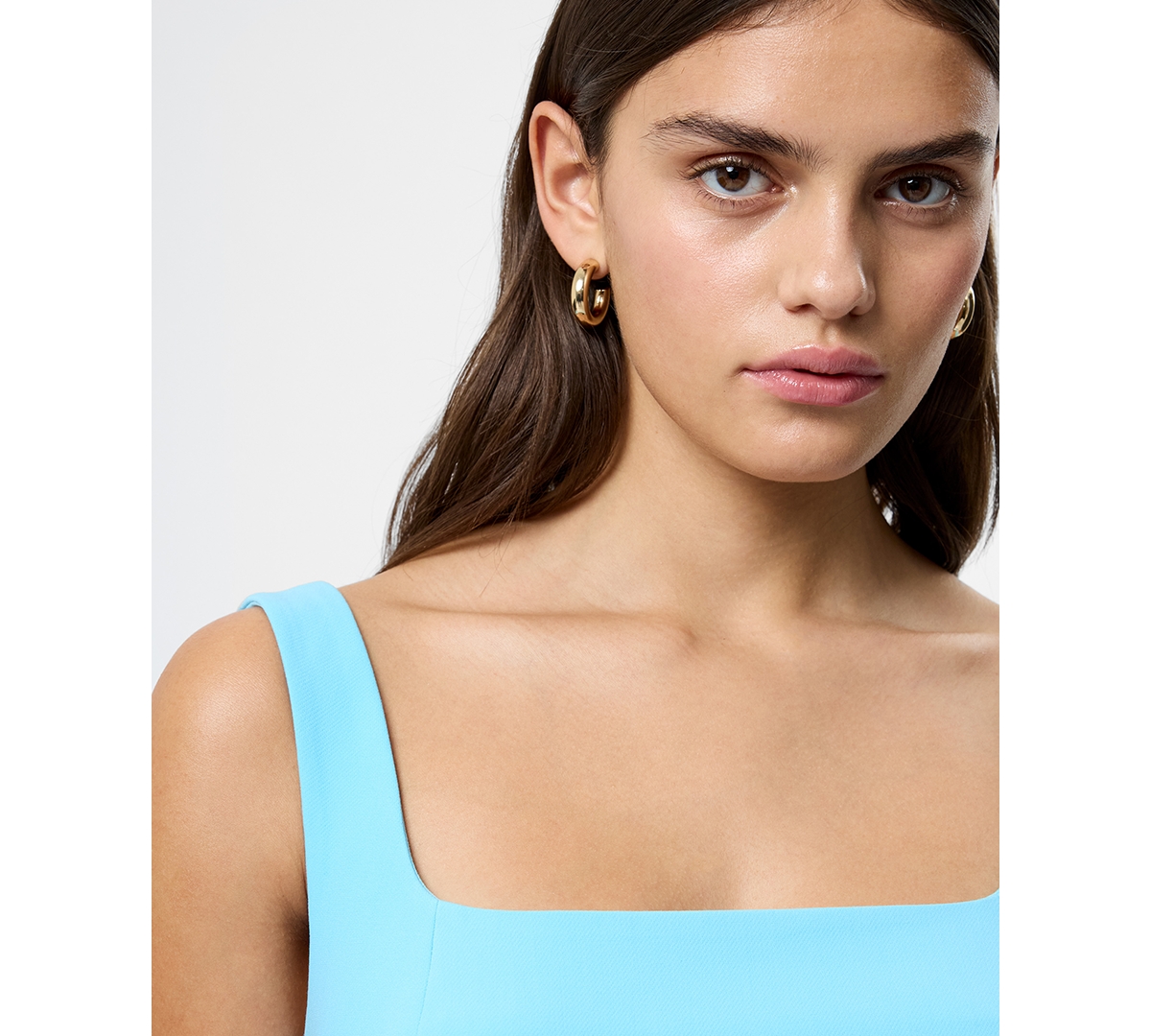 French Connection Women's Azra Slide Slit Sleeveless Mini Dress