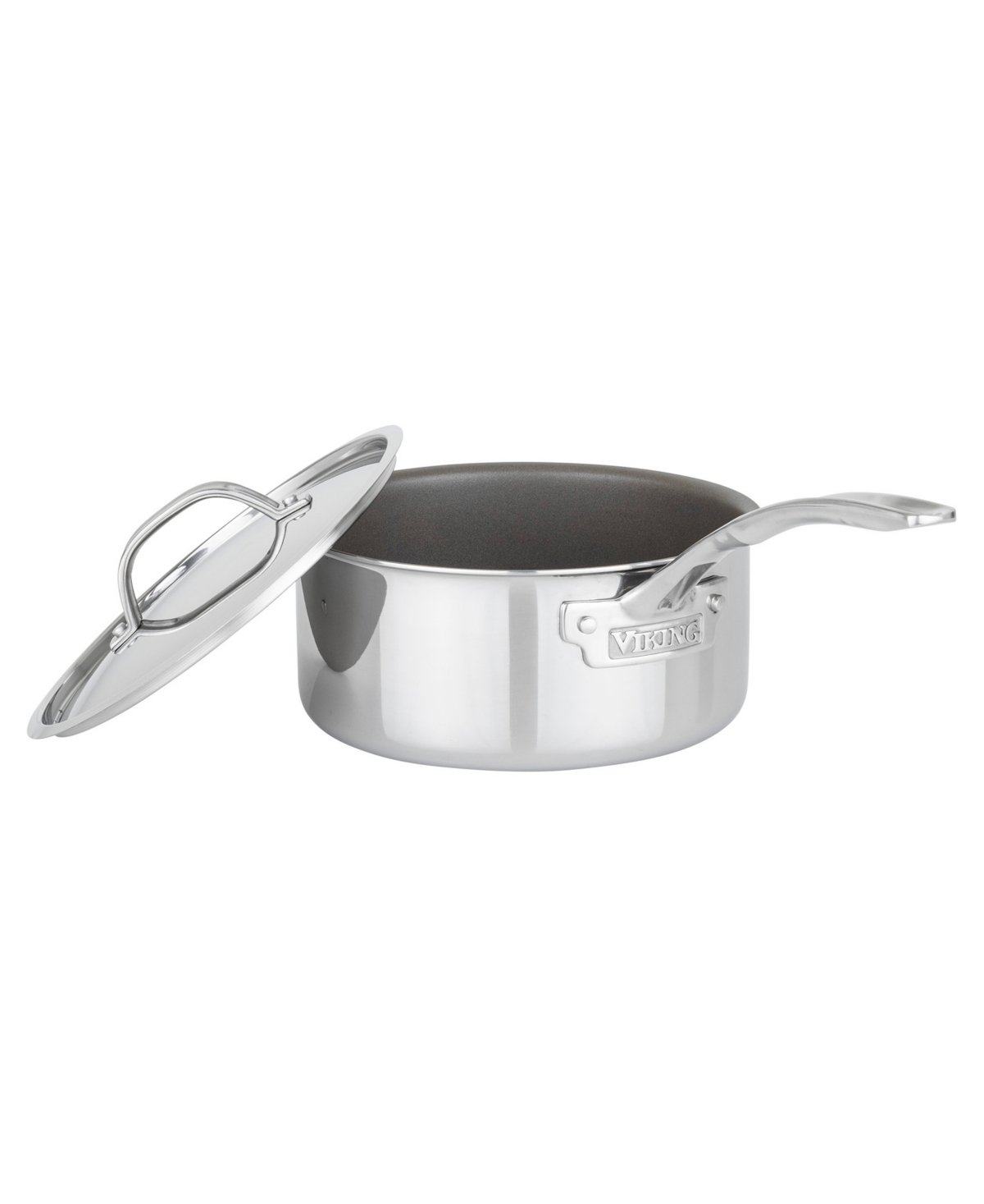 Viking Pure Glide Stainless Steel 3-quart Saucepan In Silver