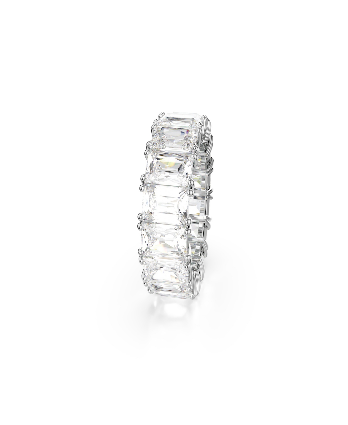 Swarovski White Rhodium Plated Matrix Vittore Ring