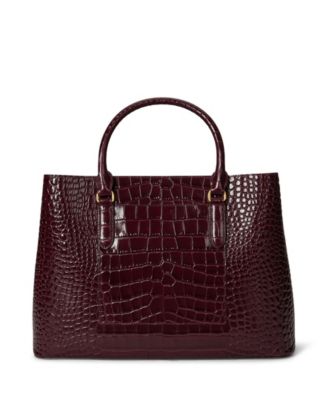 Marcy Large Embossed Satchel Bag