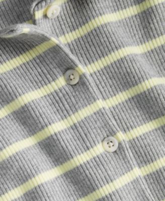 Women's Striped Collared Cardigan , Macy's Exclusive