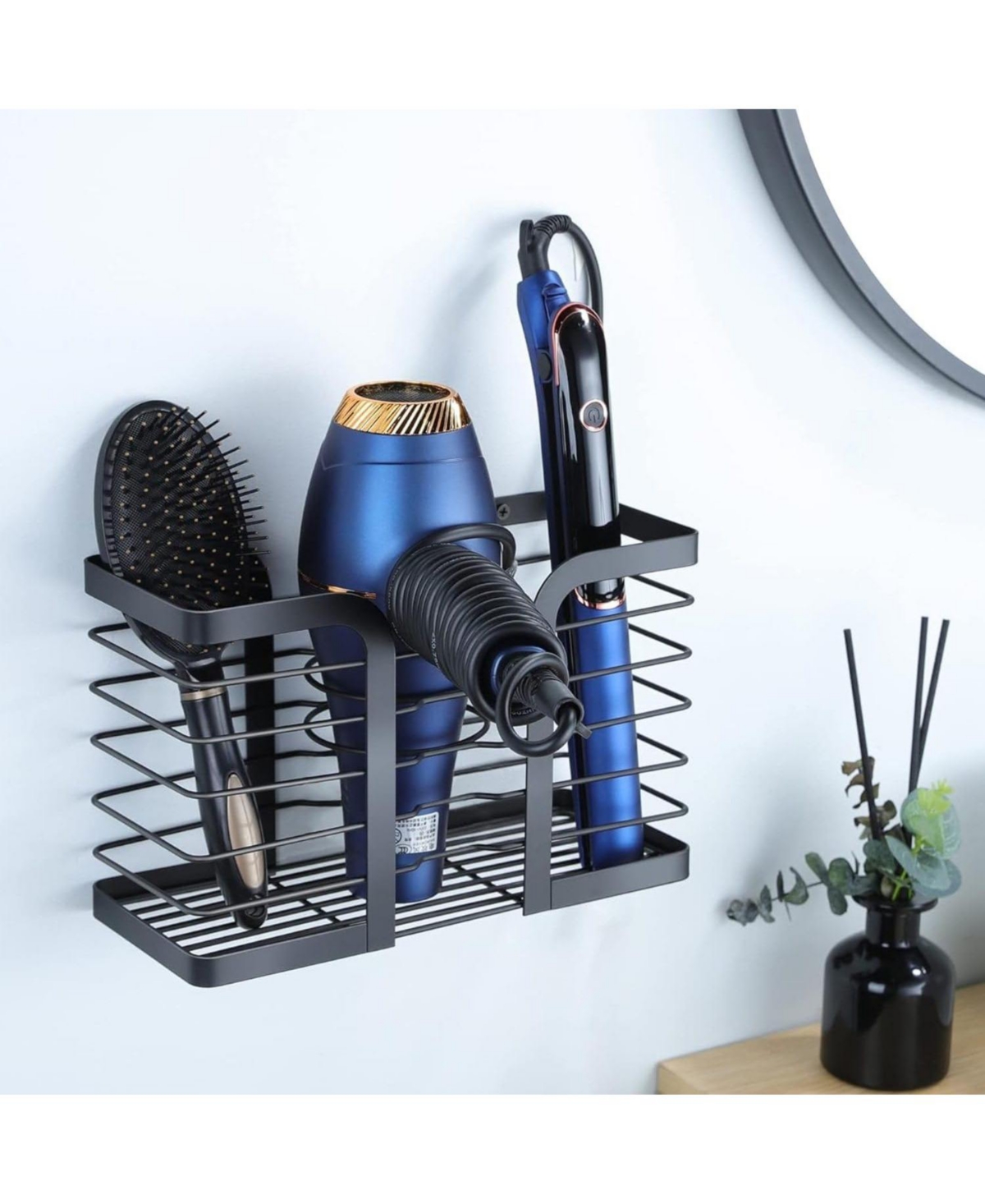 Hair Dryer Holder/Hair Tool Organizer Wall Mount