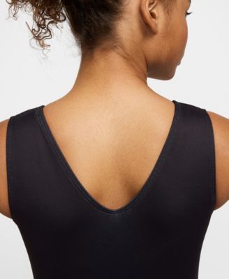 Nike Girls 7-16 Gymnastics Diagonal Stripe Printed Performance Leotard