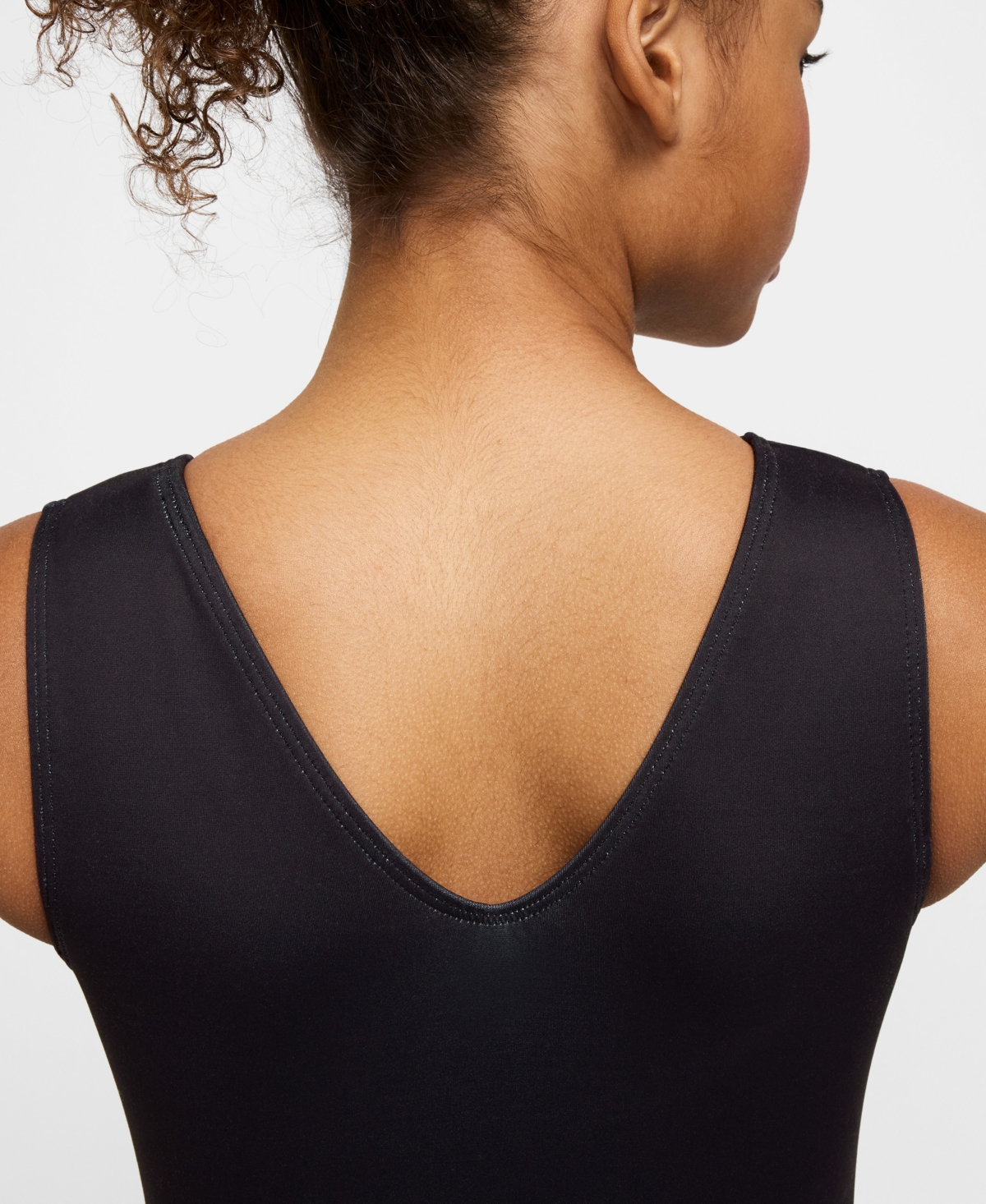 Nike Gymnastics Nike Girls 7-16 Gymnastics Diagonal Stripe Printed Performance Leotard In Black