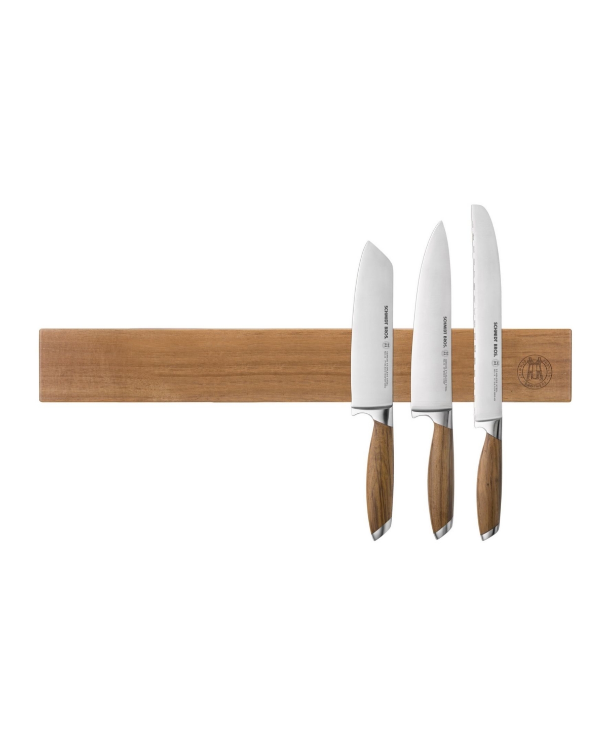 Schmidt Brothers Acacia 24" Magnetic Wall Bar In Brown