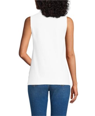 Women's Sleeveless Polished Essentials Mock Neck Top