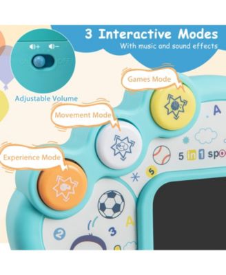 / 5-in-1 design, adjustable basketball hoop, suitable for 18+ months boys and girls / Toddler Sports Toy