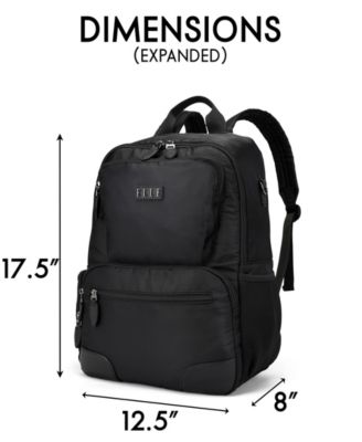 Voyage 17.5" Twill and Faux Leather Backpack