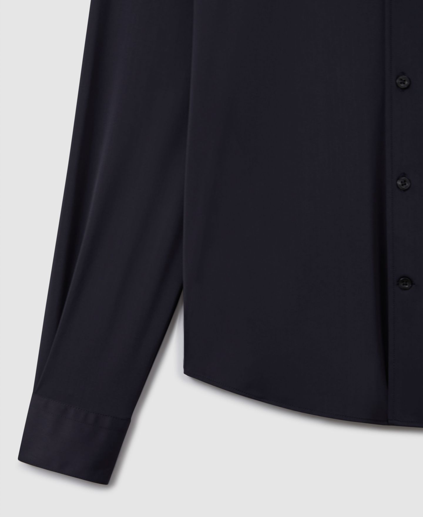 Мужская рубашка REISS Voyager Long-Sleeve Travel Dress Shirt, цвет: Тёмно-синий — фото 8
