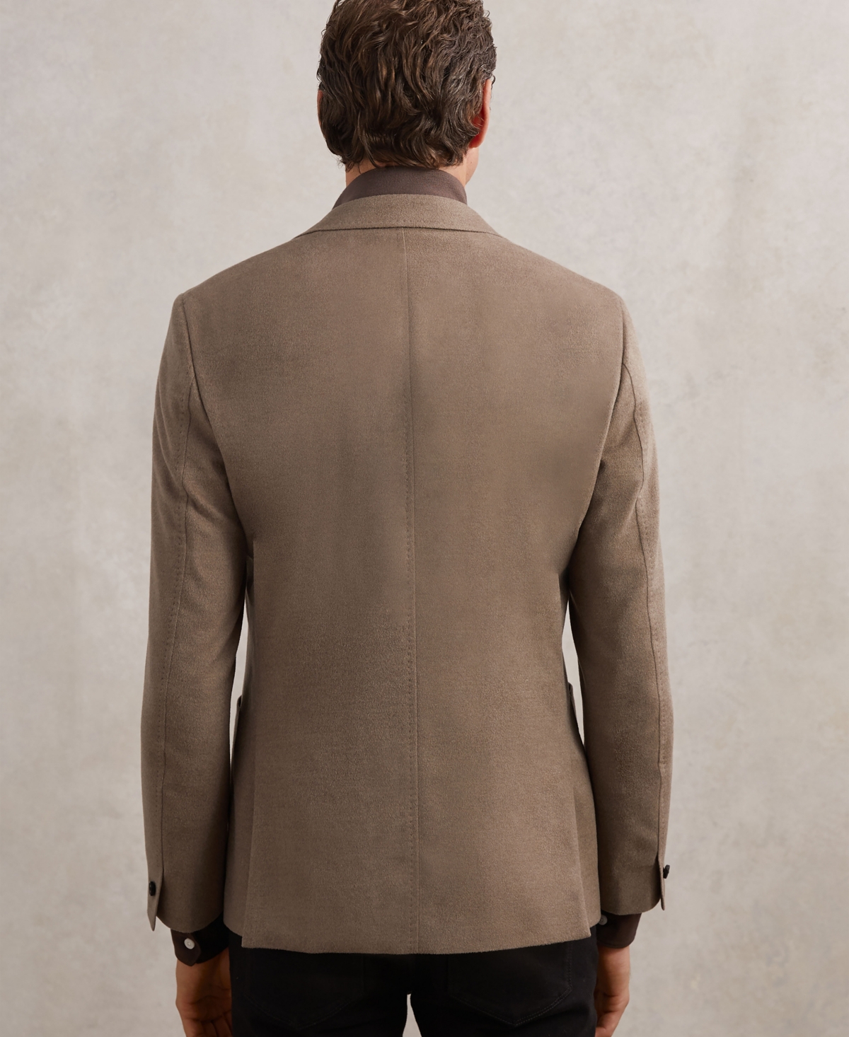 Reiss Modern Fit Removable Vest Blazer In Brown