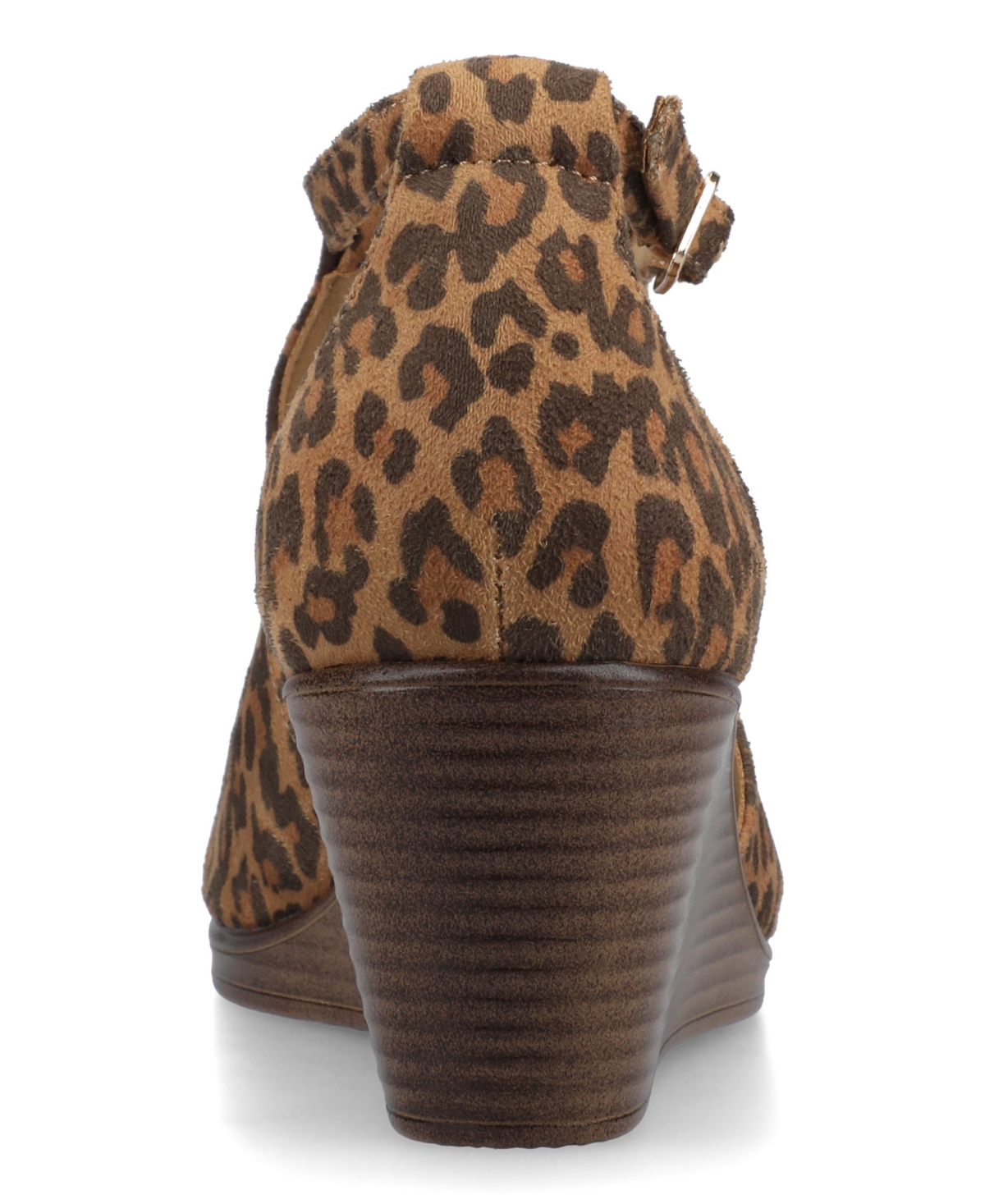 Journee Collection Womens Kedzie Medium and Wide Width Comfort System Peep Toe Wedge Sandals