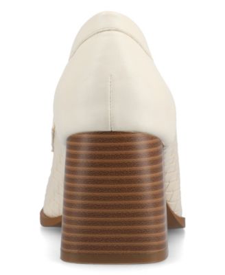 Women's Malleah Loafer Stacked Heel Pumps