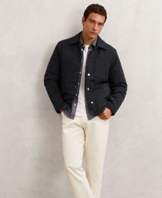 Men's Lightly-Padded Patch-Pocket Jacket