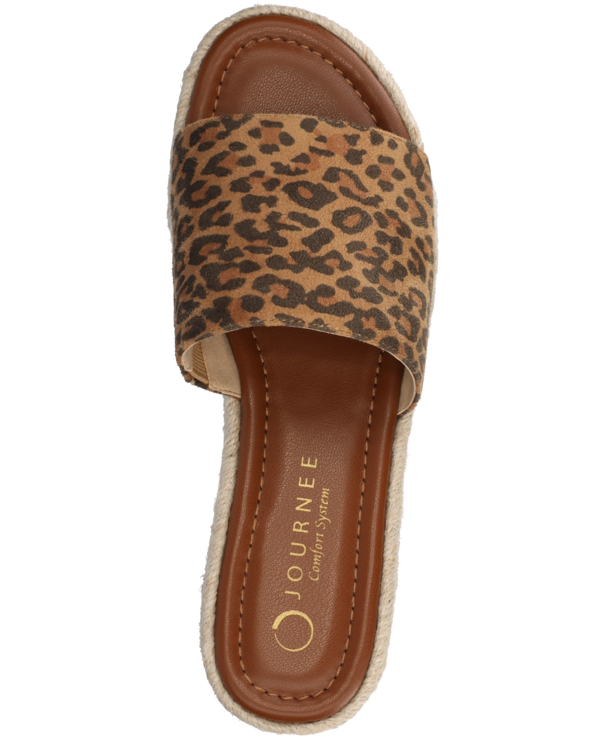 Journee Collection Womens Rosey Medium and Wide Width Comfort System Wedge Heel Espadrille Sandals