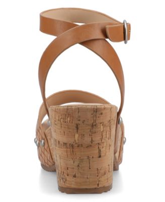 Women's Vanessa Open Toe Platform Clog Heels