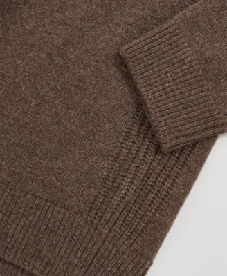 Men's Wool-Cashmere Reverse-Seam Sweater