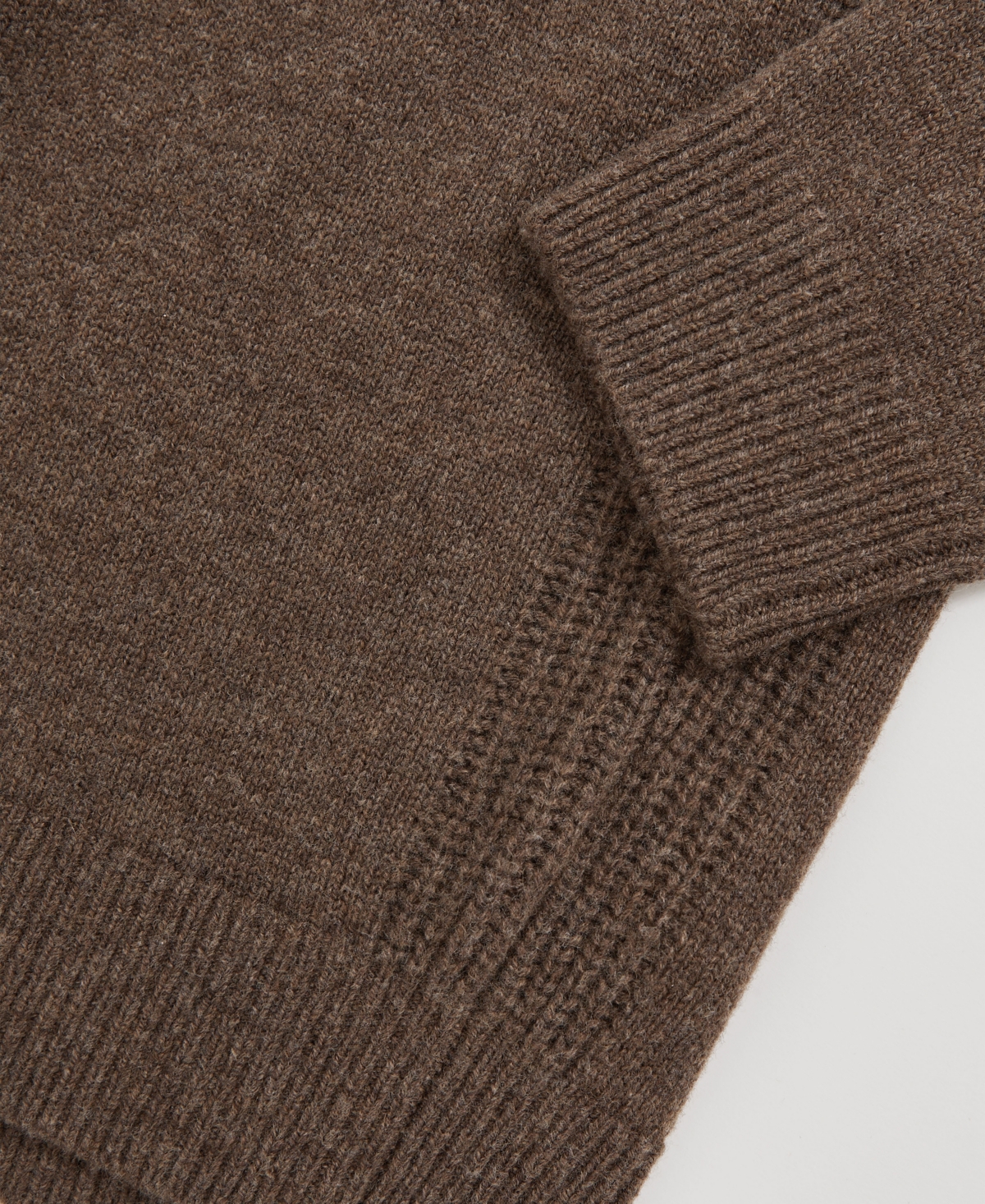 Reiss Foulton Wool & Cashmere Raglan Sweater In Brown