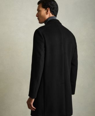 Men's Wool-Blend Single-Breasted Overcoat