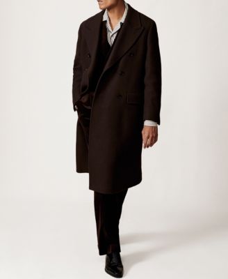 Men's Stripe Cuban-Collar Piped Shirt