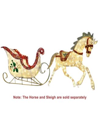 42" Pre-Lit Outdoor Horse Christmas Holiday D&eacute;cor